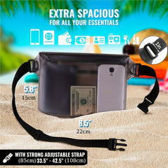 Waterproof Touch Screen Phone Pouch with Waist Strap