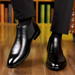 Vintage Slip On Boys Boots Non-slip Ankle School Party All Seasons