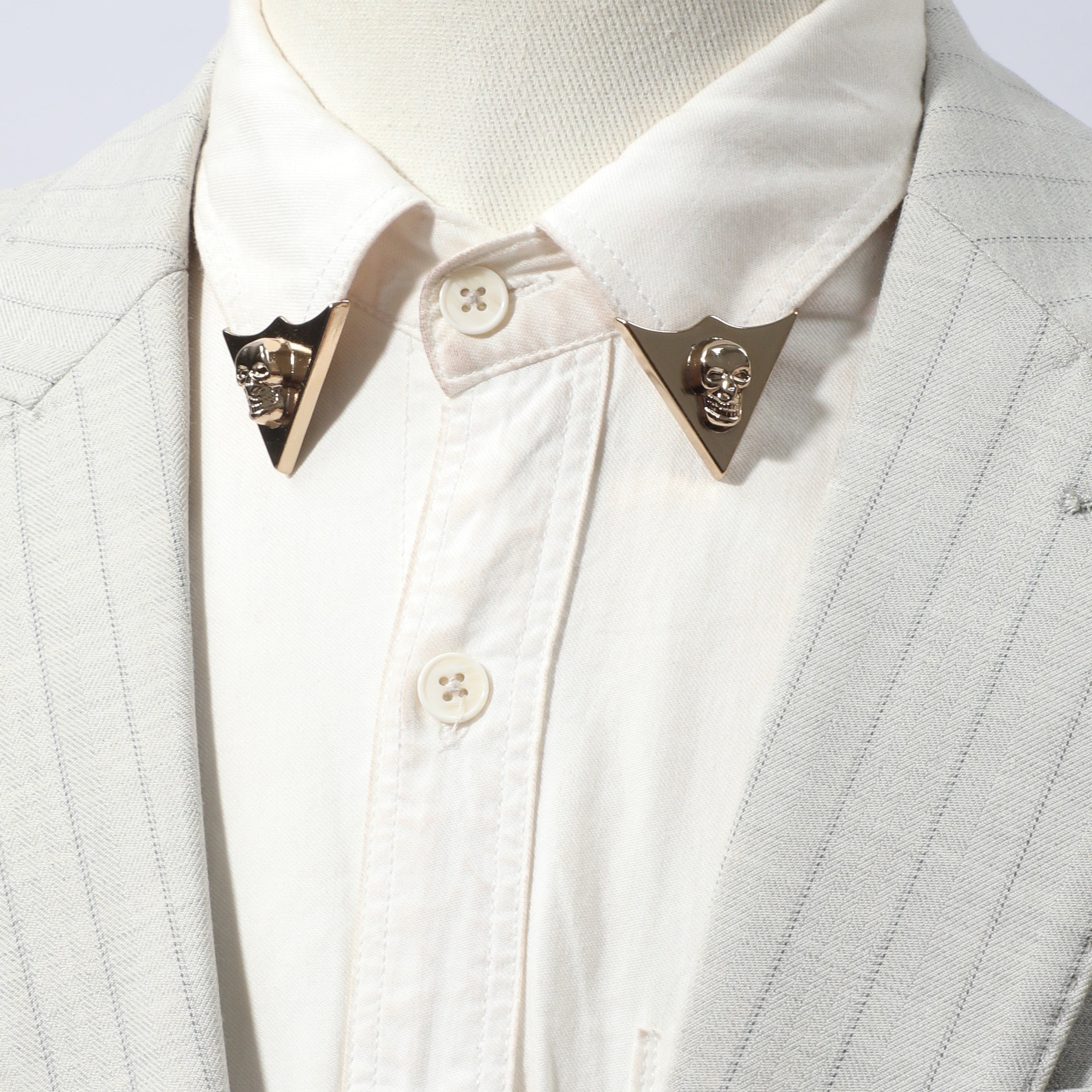Men's Skull Bow Tie Collar Accessories Hip Hop Punk Bow Tie Charm