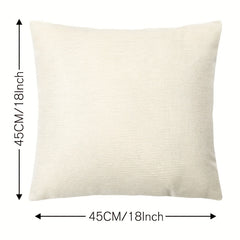 4pcs Abstract Flower Linen Cushion Cover 45x45, Geometric Sofa Pillow Case