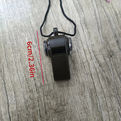2pcs 3 In 1 Emergency Survival Whistle With Compass Thermometer