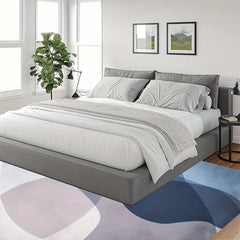 Soft Fluffy Plush Area Rugs Geometric Shaggy Rugs Anti Skid Furry