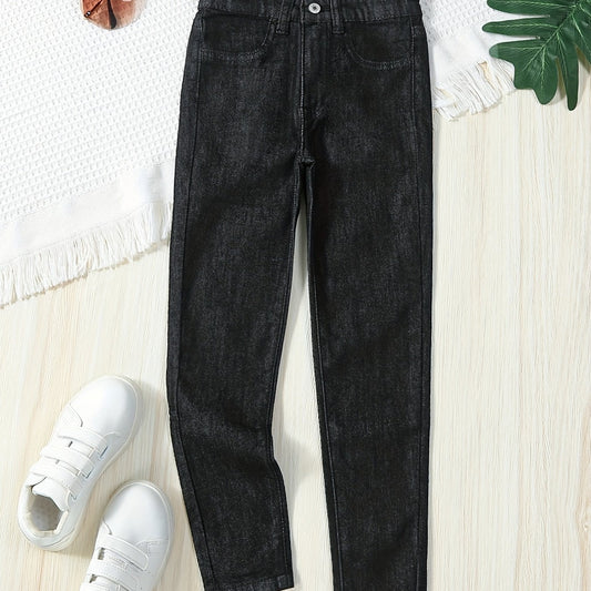 Girls Skinny Jeans Casual Stretch Denim Trousers For Street Outfit