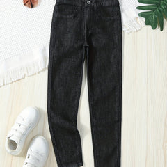 Girls Skinny Jeans Casual Stretch Denim Trousers For Street Outfit