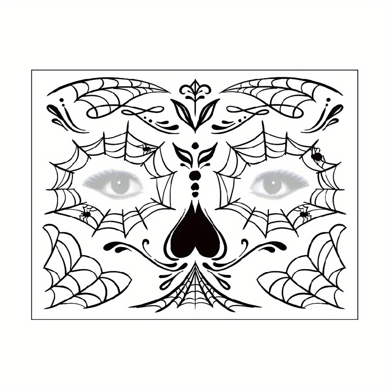 Spider Web Temporary Tattoo Stickers for Halloween Party