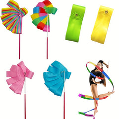Dance Streamer Rhythmic Gymnastics Ribbons for Kids