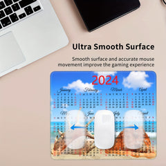Waterproof Mouse Pad Non Slip Rubber Base Stitched Edges Computers