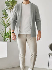 Vintage Style V Neck Cardigan Men's Sweater for Fall Winter