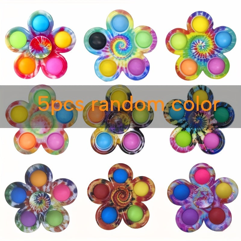 3-5pcs Pop Fidget Spinner Anti-Stress Sensory Toy Birthday Party Favors