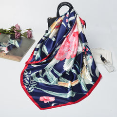 Bandana 35 Squares Scarf Lightweight Silk Neck Scarfs Vintage Hair