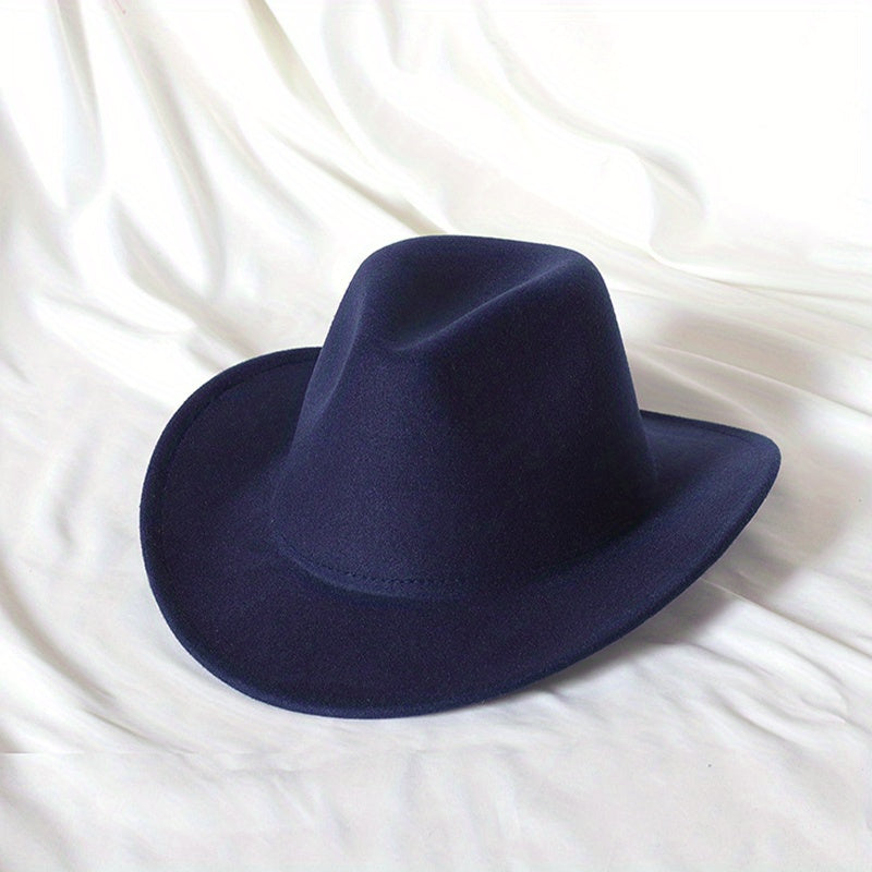 Wide Brim Sun Hat Western Cowboy Hats Jazz Trilby Hat