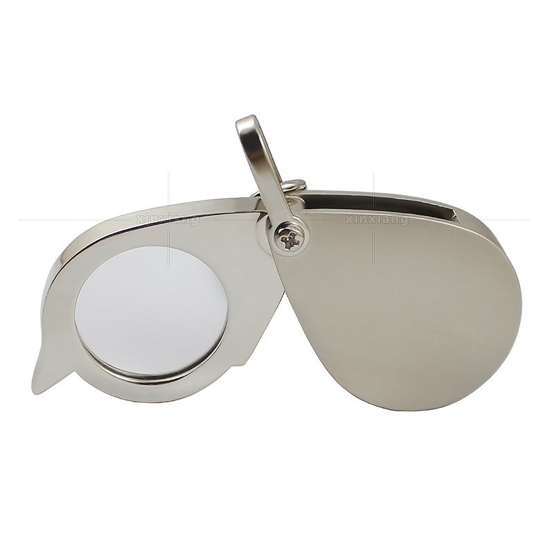 15X Folding Mini Magnifier Key Chain Durable Glass Loupe Pocket Tool