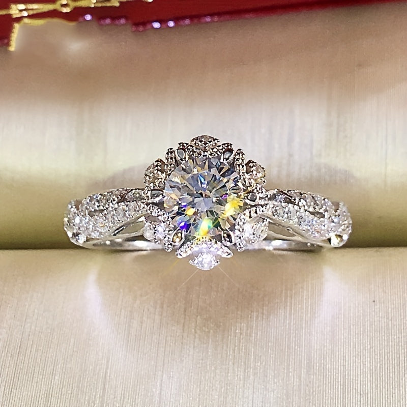 Women's Birthstone Bride Wedding Band Engagement Promise Ring Size 5-11