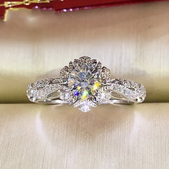 Women's Birthstone Bride Wedding Band Engagement Promise Ring Size 5-11