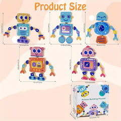 Wooden Puzzle Building Block Set Creative Assembly Toy