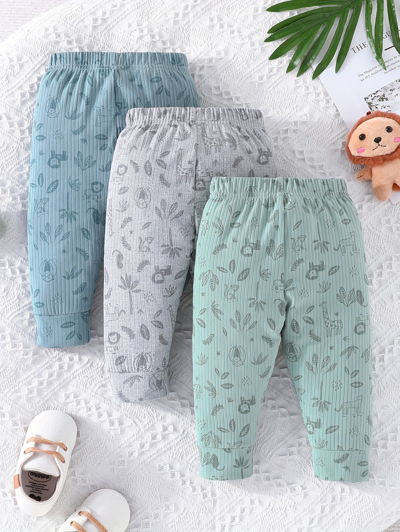 Baby Boys Trousers Set Casual Cartoon Pants