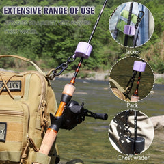 3pcs Luminous Fly Fishing Rod Clips 4 Colors Perfect Fishing Rod Accessories
