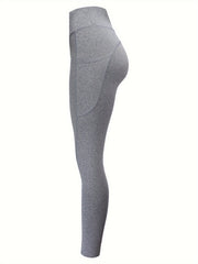 High Waist Butt Lifting Leggings With Side Pockets Soft And Stretchy