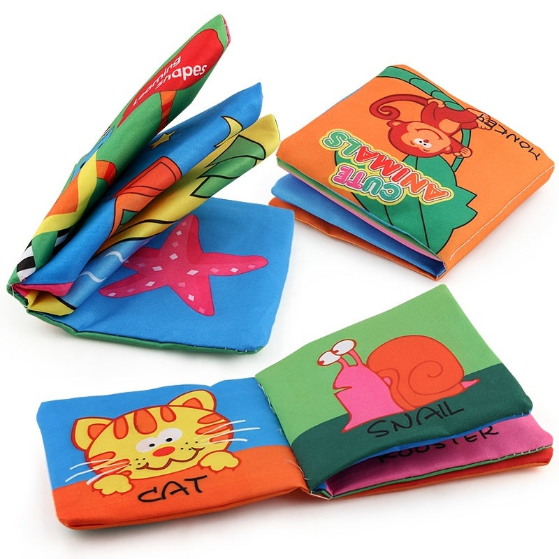 3D Baby Cloth Book Animal Number Cognition Toy