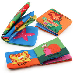 3D Baby Cloth Book Animal Number Cognition Toy