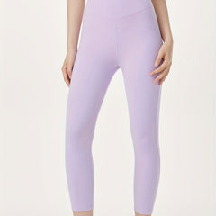 Women's Solid Yoga Leggings Butt lifting Tummy Control Slim Fitted Sports Tights