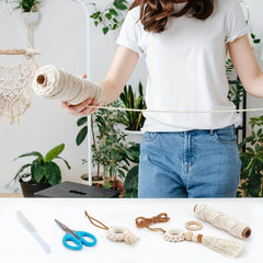 6pcs Macrame Craft Kit DIY Perfect Gift For Christmas Birthday Decor