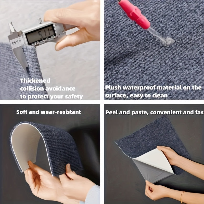 DIY Self-adhesive Tile Carpet Square Floor Mat