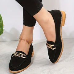 Women's Chain Decor Sneakers Casual Slip On Outdoor Shoes