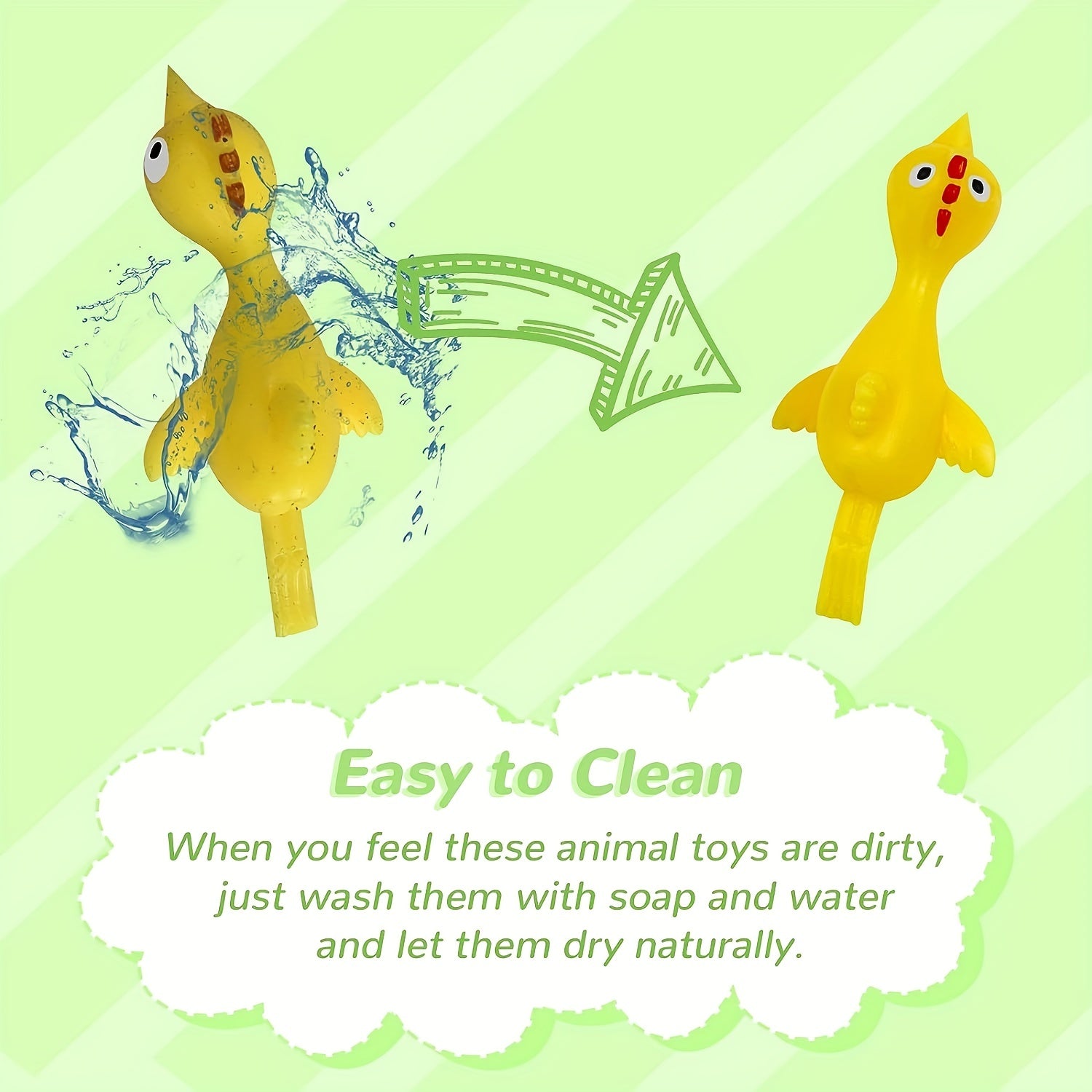 20pcs Sticky Chicken Slingshots Rubber Chicken Flicks Toys