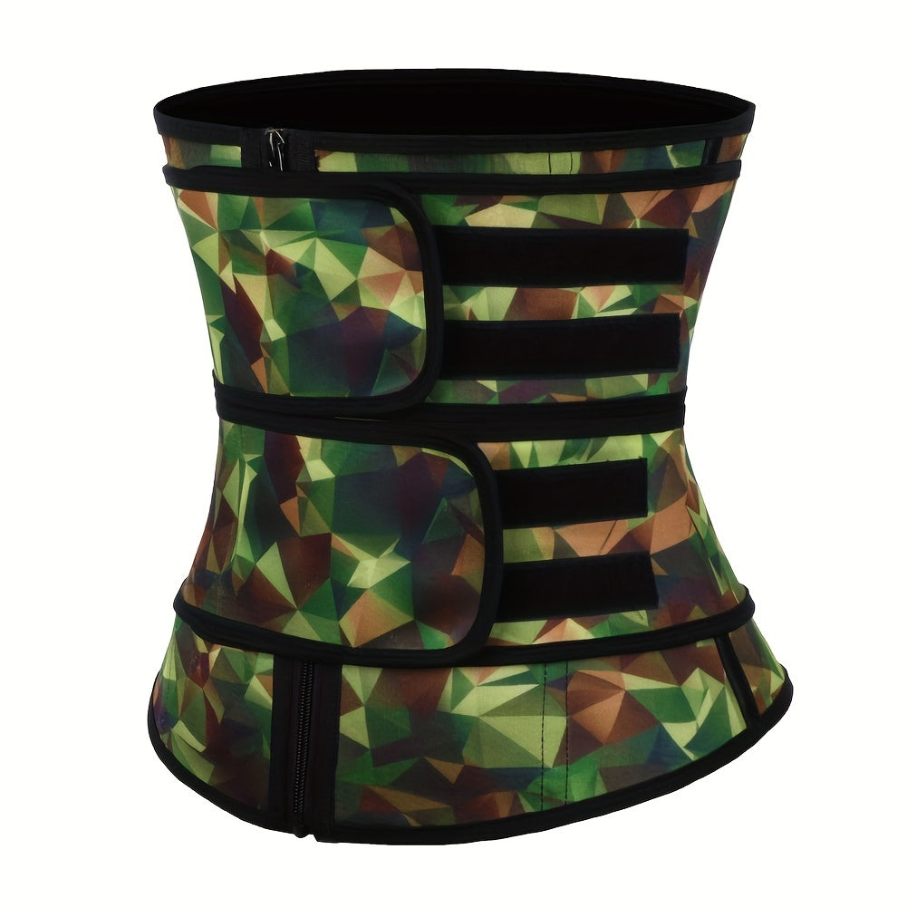Geometric Pattern Tummy Wrap Tummy Control