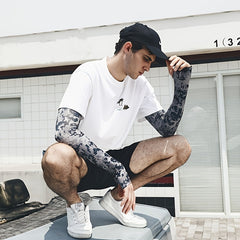 Camouflage Ice Silk Sleeves for Men & Women - Stay Cool & Protected in Summer