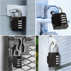 4 Digit Combination Lock for Gym Sports Locker Fence Toolbox