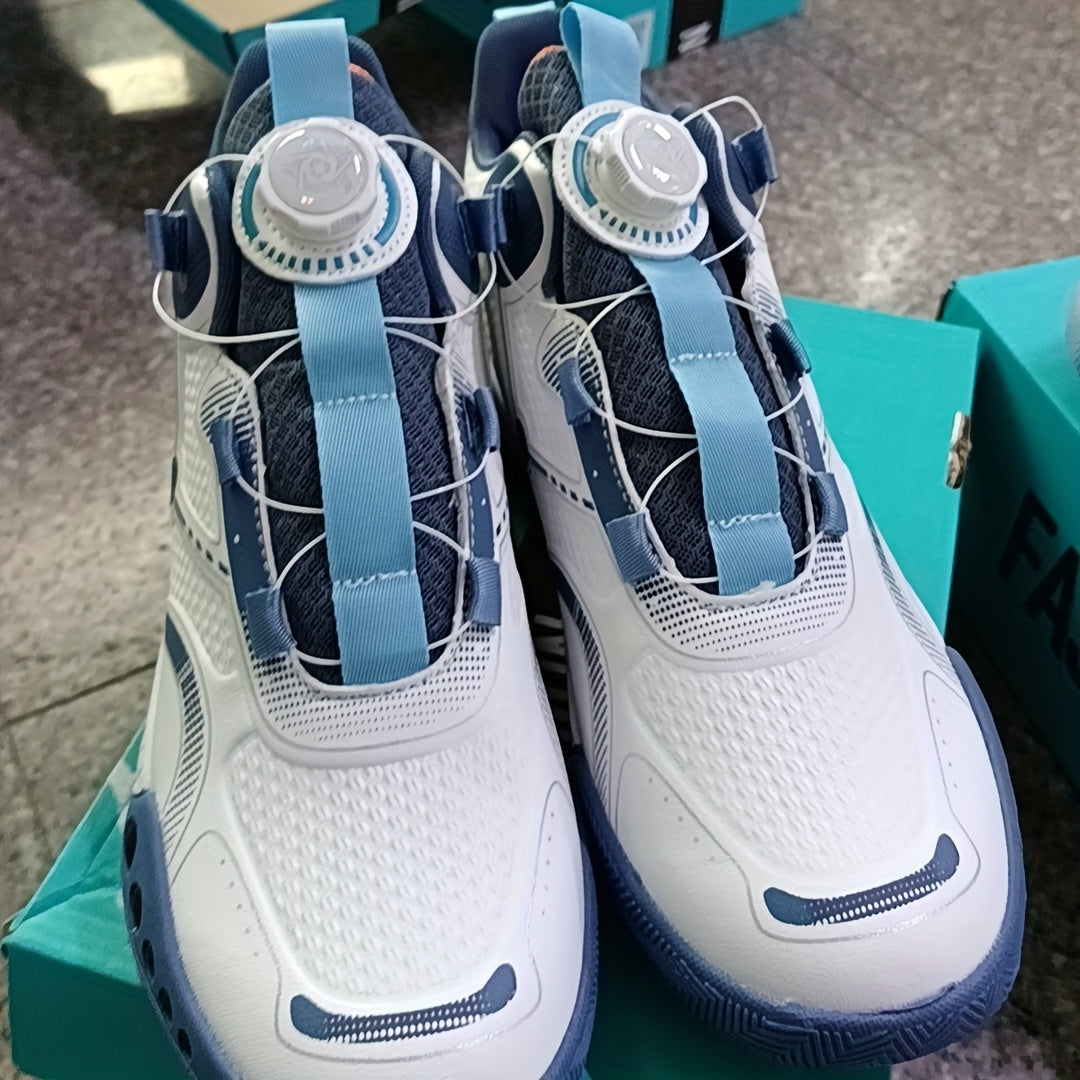 Boys' Rotating Buckle Basketball Shoes Non Slip Sneakers