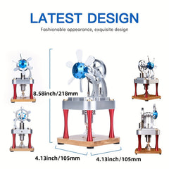 M16 CF Stirling Engine Kit Aluminum Educational Toy