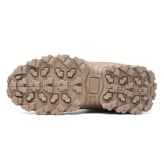 Men's Waterproof High Top Hiking Shoes - Military Style