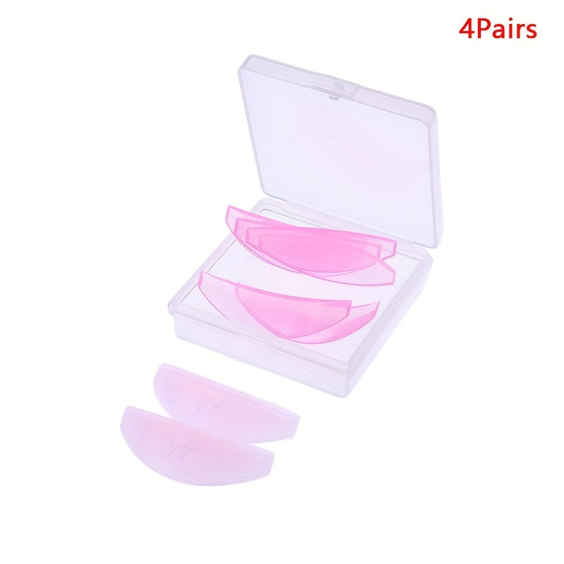4Pairs Silicone Eyelash Under Eye Pads for Extensions