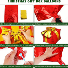 225pcs Christmas Balloon Garland Arch Kit - Candy, Cane, Latex, Star Balloons