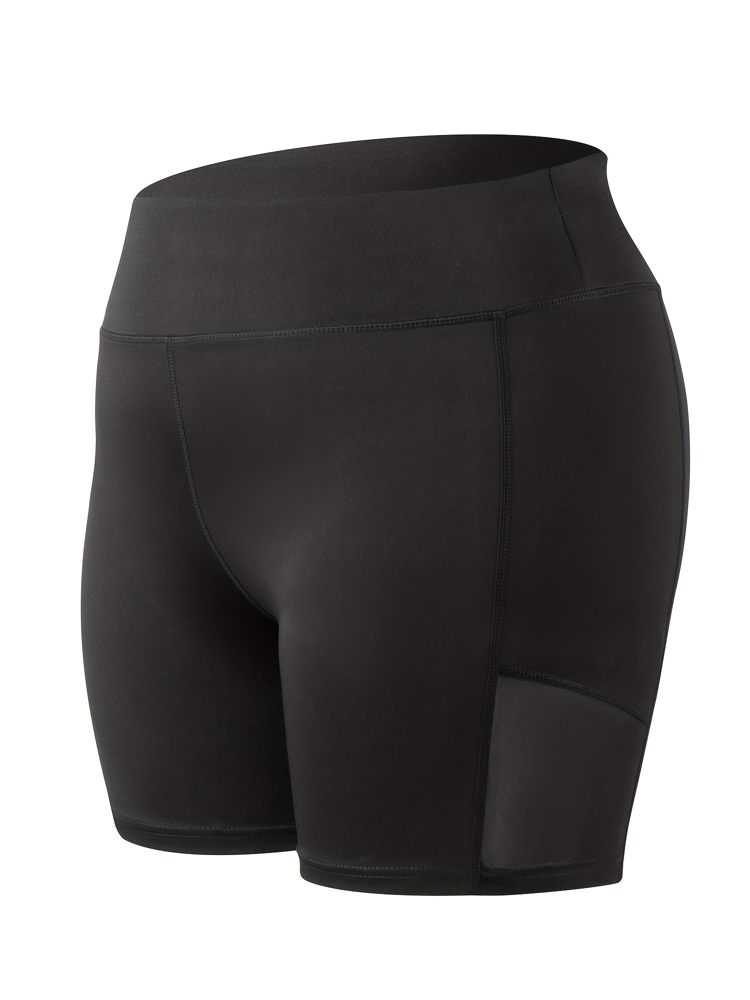 High Rise Mesh Fitness Shorts