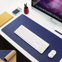 Dark Surface Leather Mouse Pad Stitched Edges Computer Mouse Pad 60