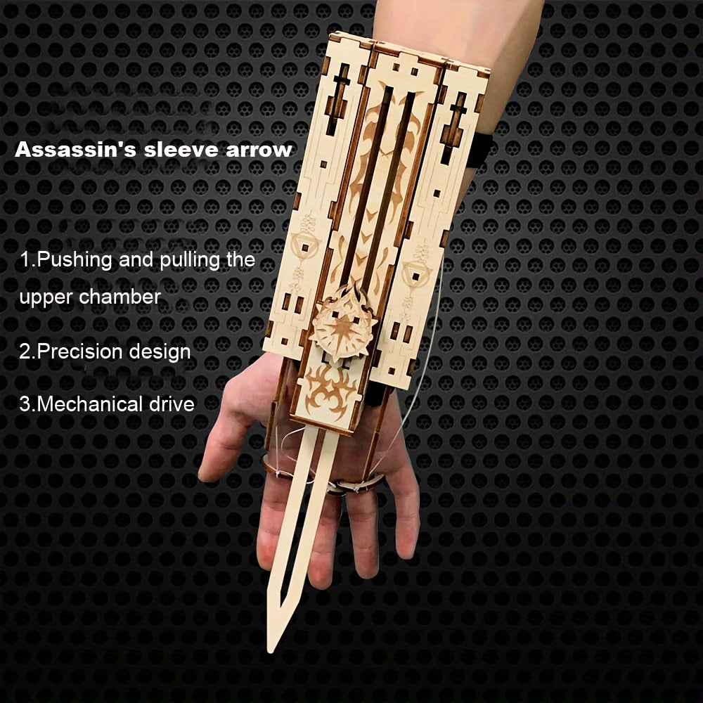 Wooden Plug in Puzzle Toy For Adults Creative Model Diy Assembly Sword Toy