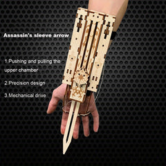 Wooden Plug in Puzzle Toy For Adults Creative Model Diy Assembly Sword Toy