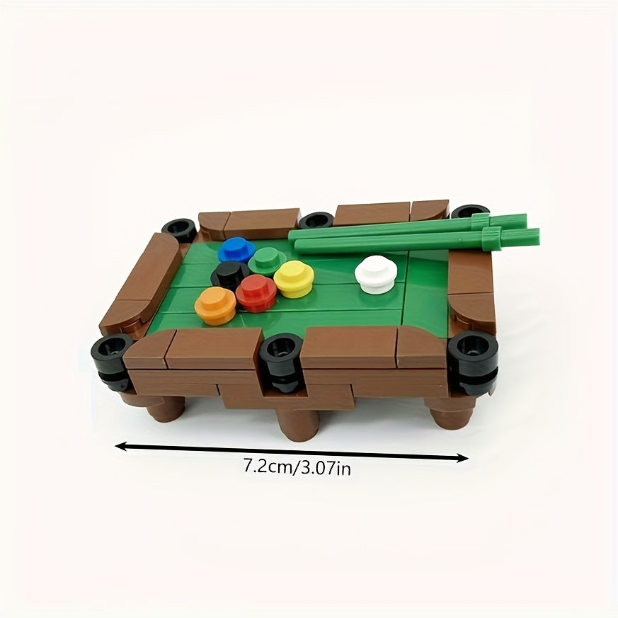 Mini Pool Table Building Blocks Toys Educational Toy