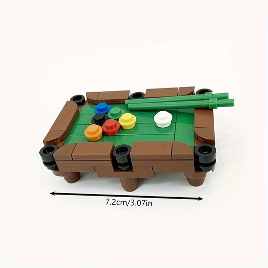 Mini Pool Table Building Blocks Toys Educational Toy