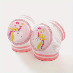Baby Safety Cartoon Knee & Elbow Pads for Crawling Fun