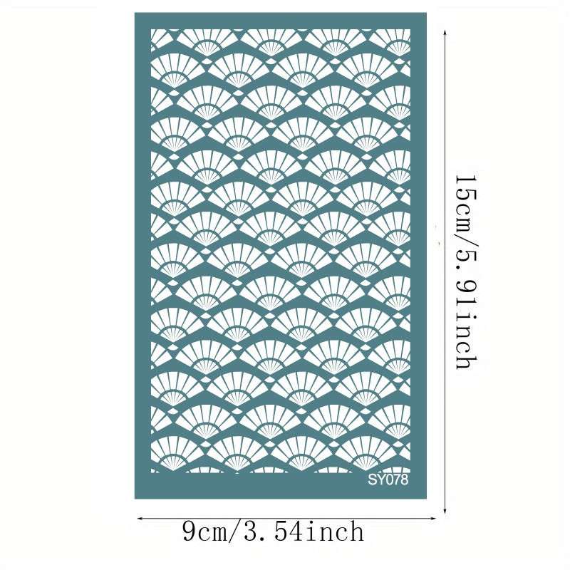 1pc 15X9cm Silk Screen Printing Template for Clay Earrings DIY
