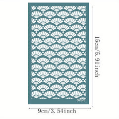 1pc 15X9cm Silk Screen Printing Template for Clay Earrings DIY