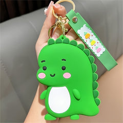 2pcs Dinosaur Keychain Pendant for Car Keys Backpacks Wallet