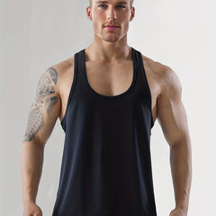 Men's Sleeveless Tank Top Active Stretch Breathable Outdoor Fitness