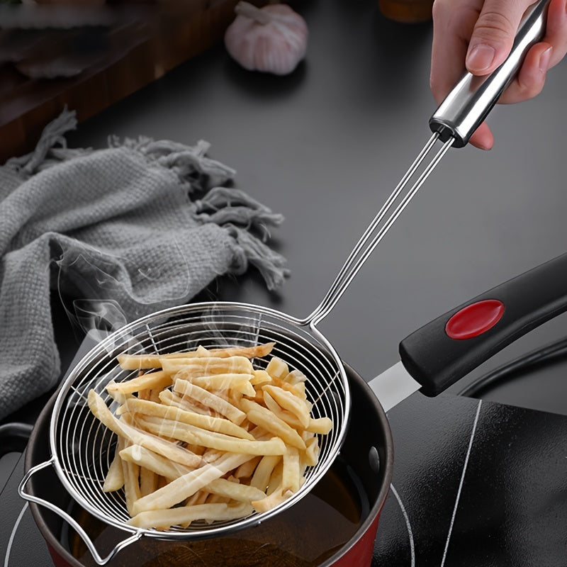 Stainless Steel Skimmer Ladle For Cooking And Frying Dumpling Spoon