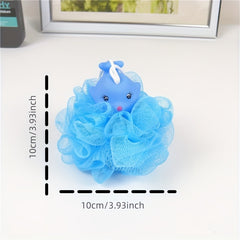 Cartoon Shower Flower Ball Kids' Bath Scrubber and Brush